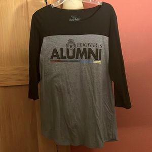 Harry Potter “Hogwarts Alumni” 3/4 sleeve shirt‎ sz L